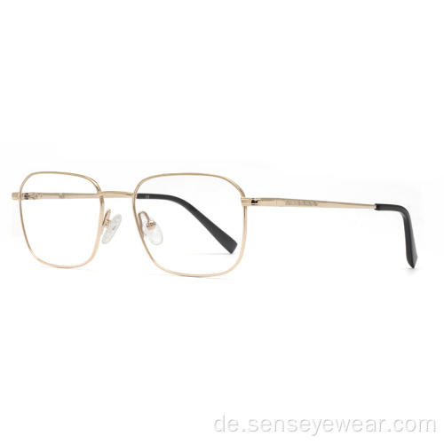 Square Unisex Titanium optische Brille Rahmen Brillen